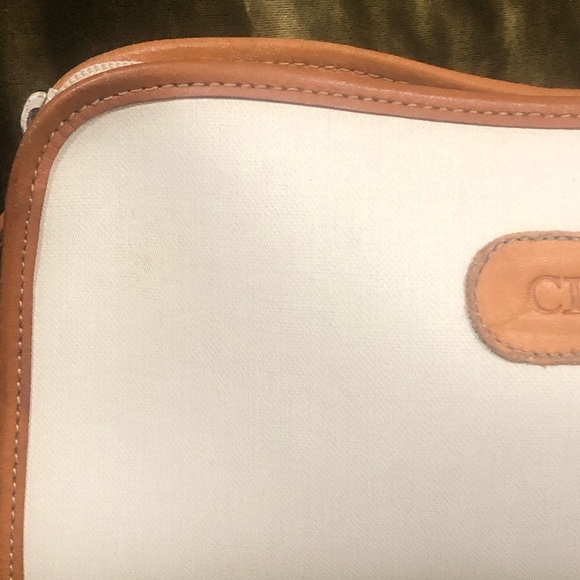 CHRISTIAN DIOR canvas and leather clutch - Picture 3 of 16